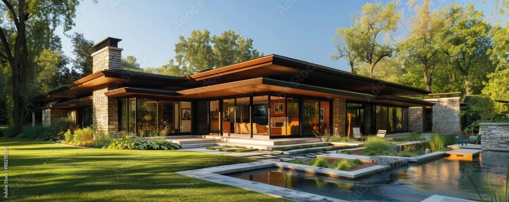 Prairie house with open spaces. Prairie house with open spaces.