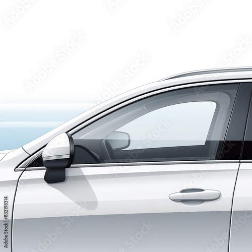 illustration of Minimalistic car window film product illustration ke, Generative ai © aniartai