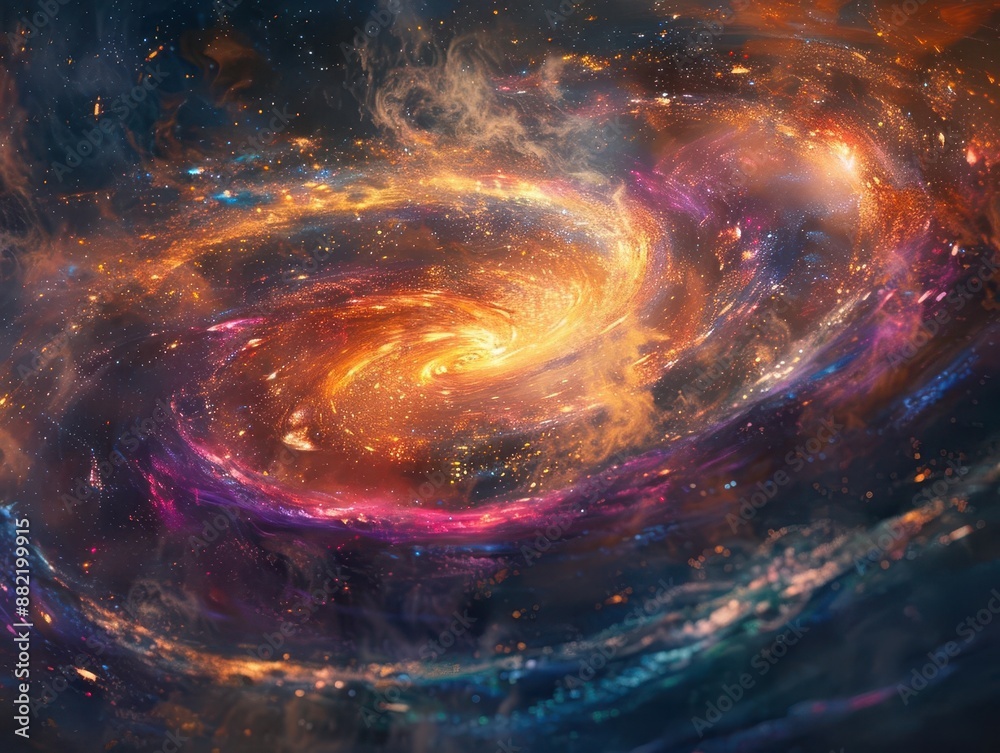 cosmic dreamscape swirling nebulas distant galaxies vibrant star clusters ethereal space phenomena infinite universe visualized cosmic dreamscape swirling nebulas distant galaxies vibrant star clusters ethereal space phenomena infinite universe visualized