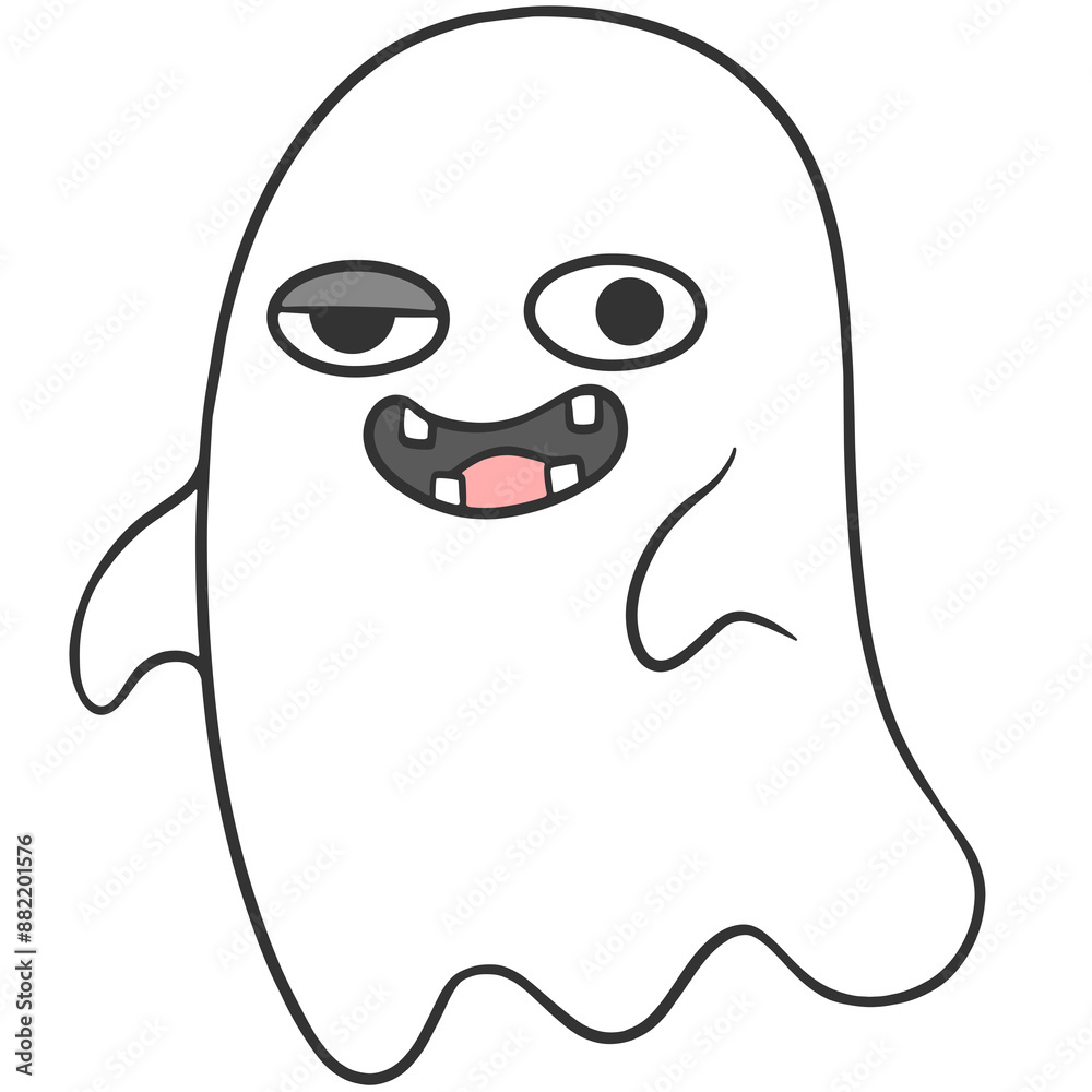 stupid face ghost cartoon illustration stupid face ghost cartoon illustration