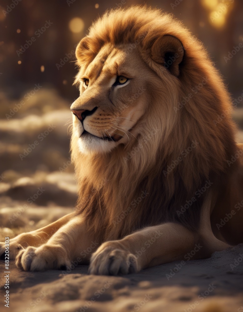 Obraz premium lion cartoon a