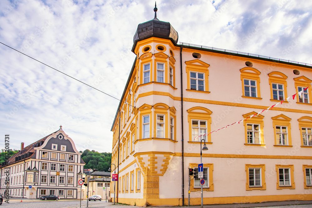 Fototapeta premium eichstätt, beautiful summer city view, germany architecture 