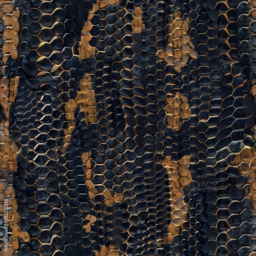 Snakeskin realistic color seamless pattern.