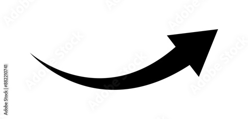 Black Arrow Pointer Icon Isolated Vector Illustration