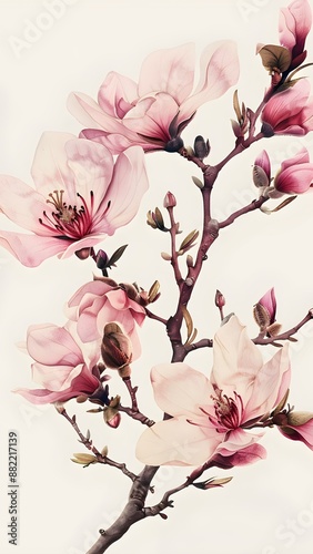 Pink Blossom Magnolia Serenade beauty