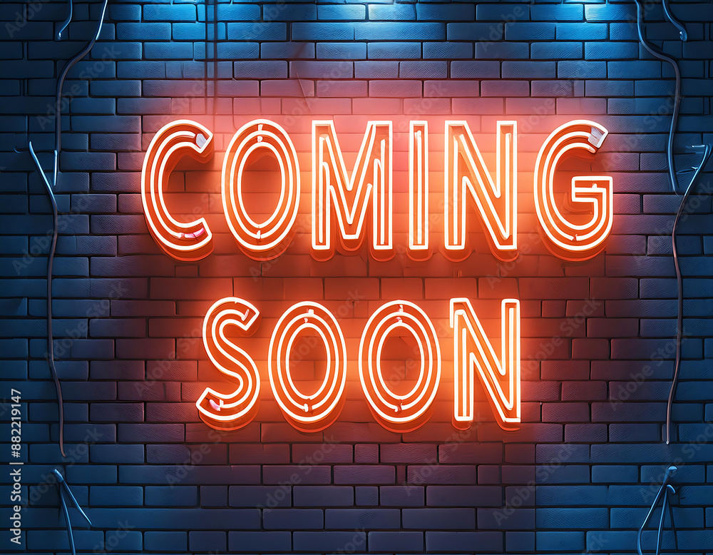Neon Sign of Coming Soon A realistic vector neon sign reading Neon Sign of Coming Soon A realistic vector neon sign reading