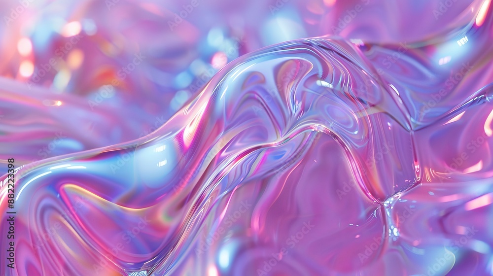 Abstract Iridescent Purple Liquid Abstract Iridescent Purple Liquid