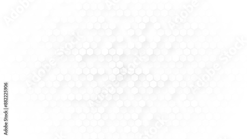 Vector seamless cube hexagon pattern. Abstract geometric  background. White honey hexagonal cells texture. Mosaic or speaker fabric shape pattern. 