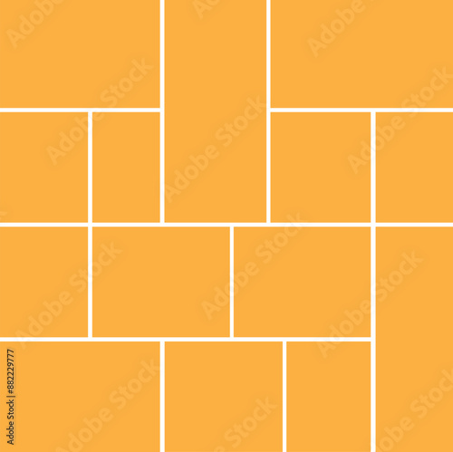 14 photo collage template. vector illustration, new collections