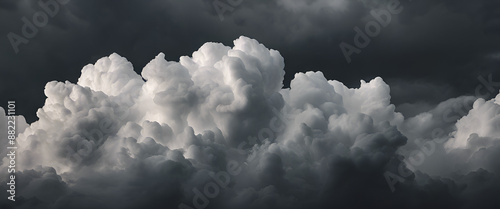 Dramatic Storm Clouds - Dark Sky & Voluminous Thunderclouds photo