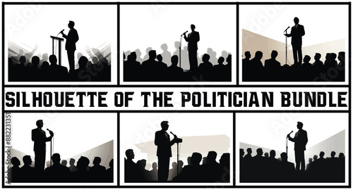 silhouette of the politician