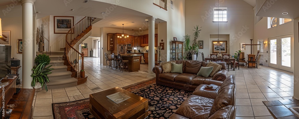 Spacious home with an open floor plan. Spacious home with an open floor plan.