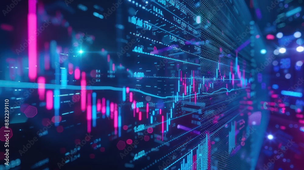 Digital Stock Market Data Visualization Digital Stock Market Data Visualization