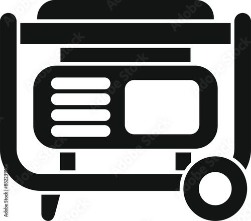 Portable generator supplying electricity, ensuring power during outages and emergencies