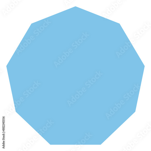 Nanogon shape. Suitable for design decoration, infographic, pattern, apparel, stationery, and more.