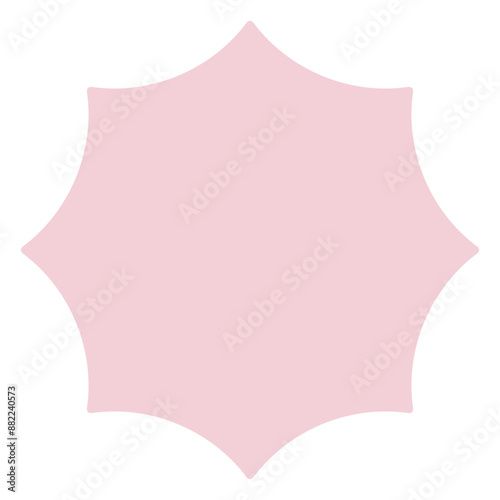 Umbrella top view shape