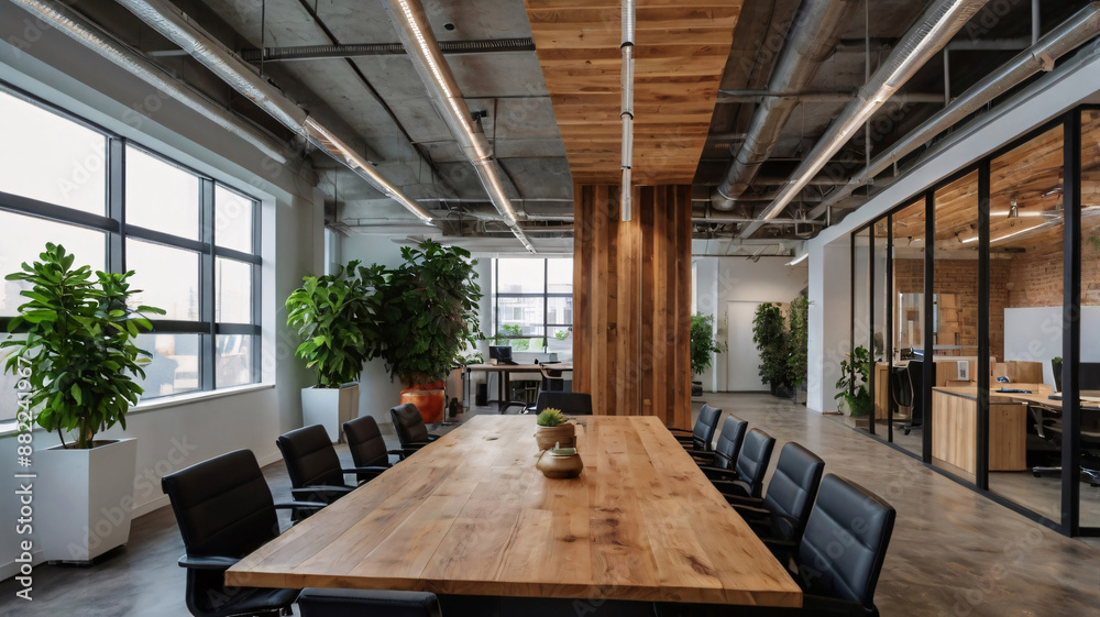 A Room with a View Open Floor Plan Office Offers Abundant Natural Light for Employee Wellbeing A Room with a View Open Floor Plan Office Offers Abundant Natural Light for Employee Wellbeing
