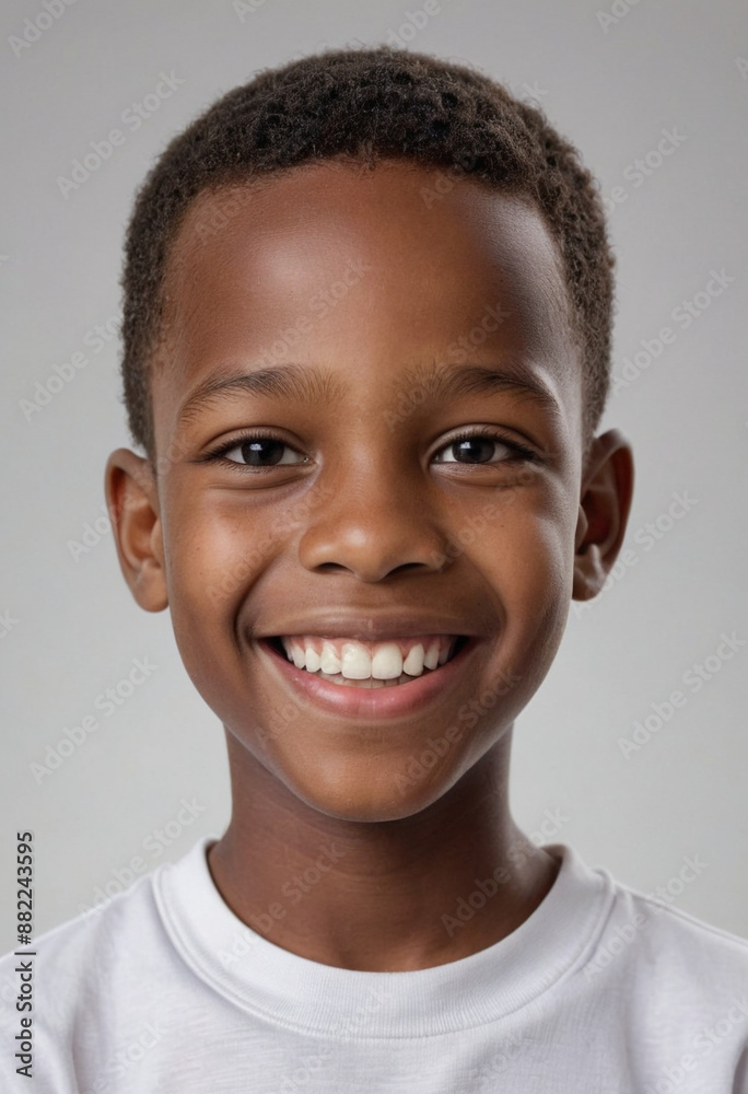 Portrait view of a regular happy smiling Mali boy, ultra realistic, candid, social media, avatar image, plain solid background Portrait view of a regular happy smiling Mali boy, ultra realistic, candid, social media, avatar image, plain solid background