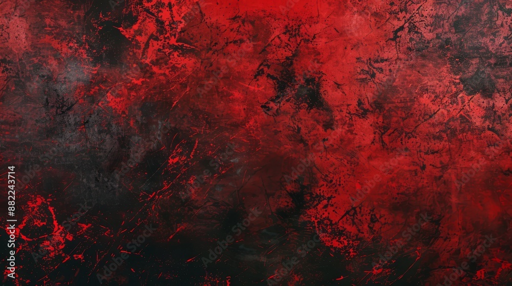 A vibrant and dramatic abstract background is featured in red and black, showcasing textured grunge effects A vibrant and dramatic abstract background is featured in red and black, showcasing textured grunge effects