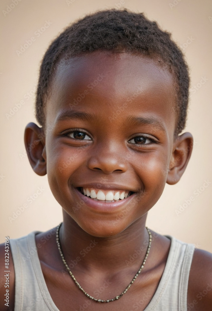 Portrait view of a regular happy smiling Namibia boy, ultra realistic, candid, social media, avatar image, plain solid background Portrait view of a regular happy smiling Namibia boy, ultra realistic, candid, social media, avatar image, plain solid background