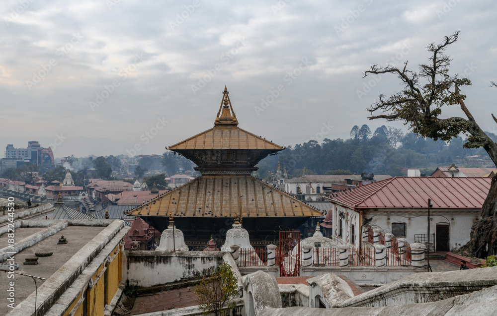 Hindu temple complex Pashupatinath in Kathmandu, Nepal.
