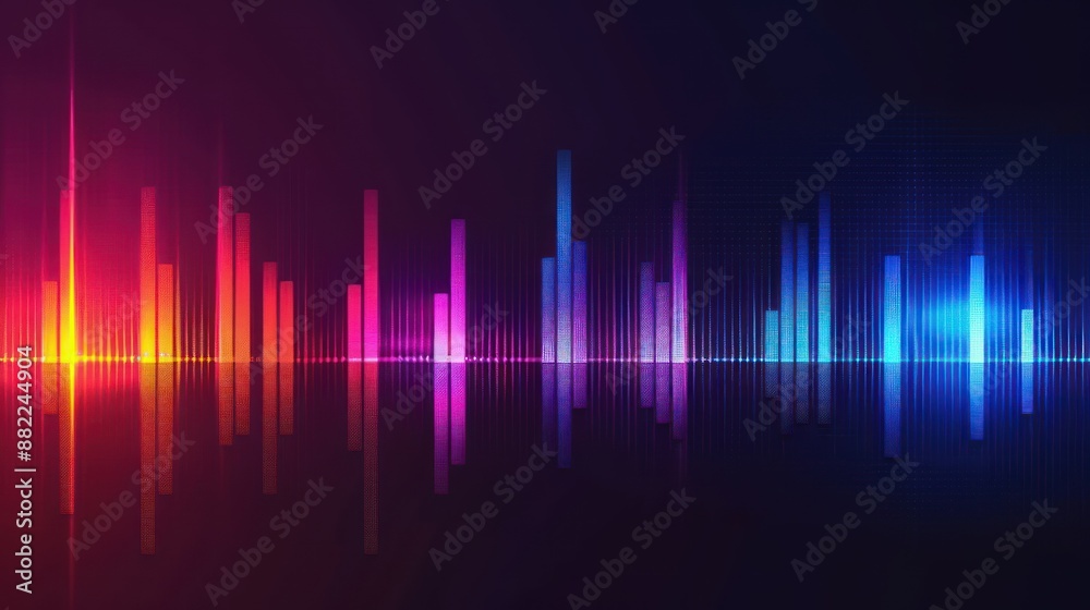 Abstract Colorful Soundwave Visualization Abstract Colorful Soundwave Visualization