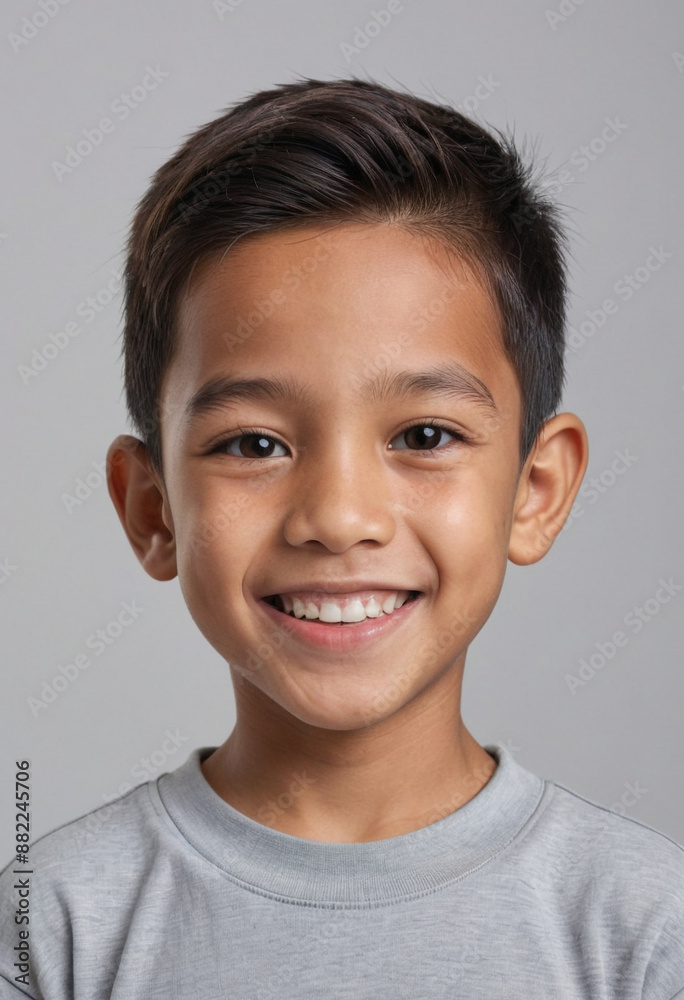 Portrait view of a regular happy smiling Malaysia boy, ultra realistic, candid, social media, avatar image, plain solid background Portrait view of a regular happy smiling Malaysia boy, ultra realistic, candid, social media, avatar image, plain solid background