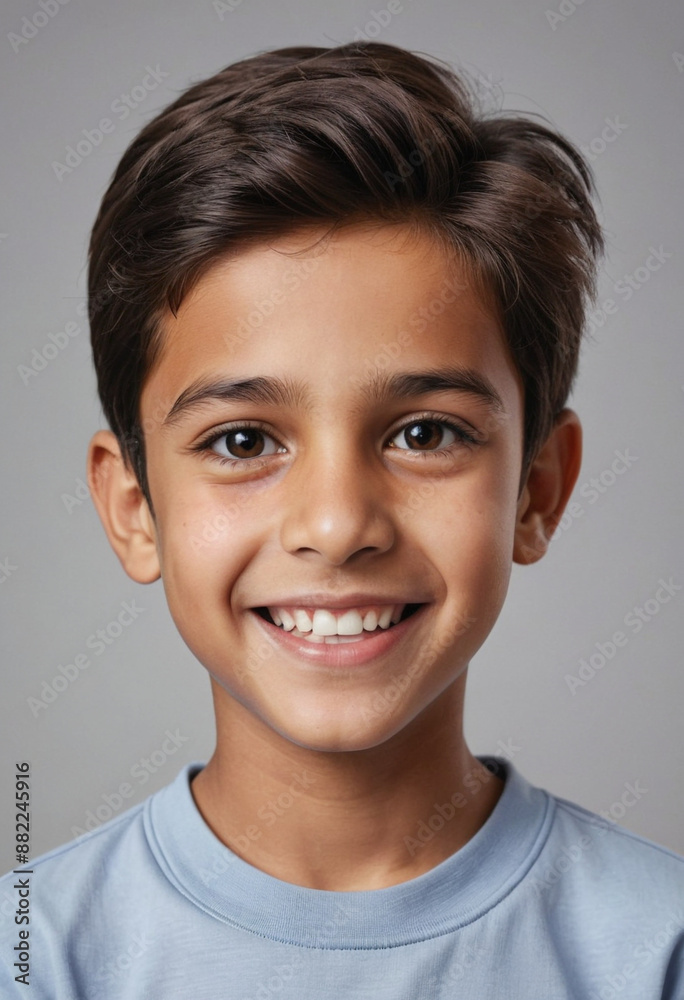 Portrait view of a regular happy smiling Pakistan boy, ultra realistic, candid, social media, avatar image, plain solid background Portrait view of a regular happy smiling Pakistan boy, ultra realistic, candid, social media, avatar image, plain solid background