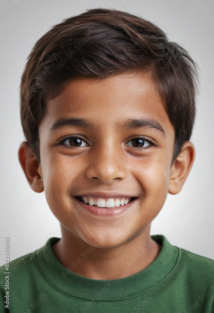 Portrait view of a regular happy smiling Pakistan boy, ultra realistic, candid, social media, avatar image, plain solid background Portrait view of a regular happy smiling Pakistan boy, ultra realistic, candid, social media, avatar image, plain solid background