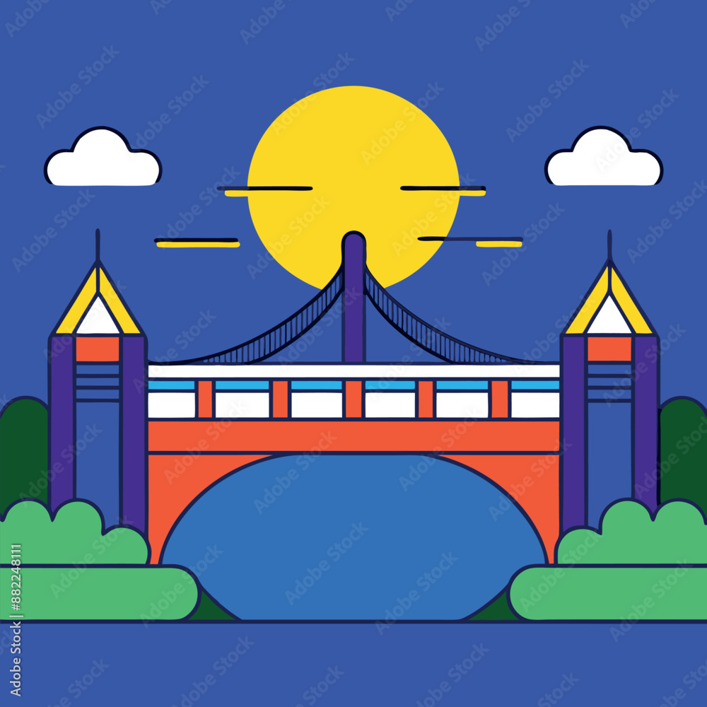 Illustration of the San Francisco Bridge idea
