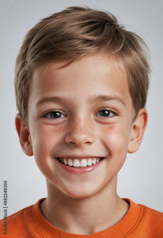 Portrait view of a regular happy smiling Netherlands boy, ultra realistic, candid, social media, avatar image, plain solid background Portrait view of a regular happy smiling Netherlands boy, ultra realistic, candid, social media, avatar image, plain solid background