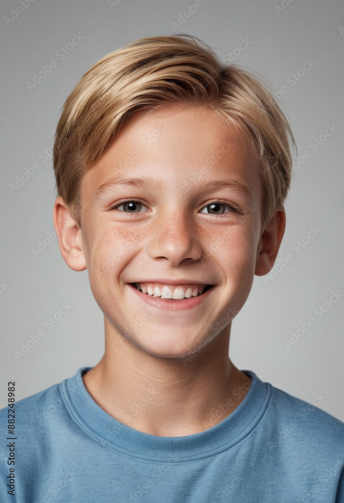 Portrait view of a regular happy smiling Sweden boy, ultra realistic, candid, social media, avatar image, plain solid background Portrait view of a regular happy smiling Sweden boy, ultra realistic, candid, social media, avatar image, plain solid background