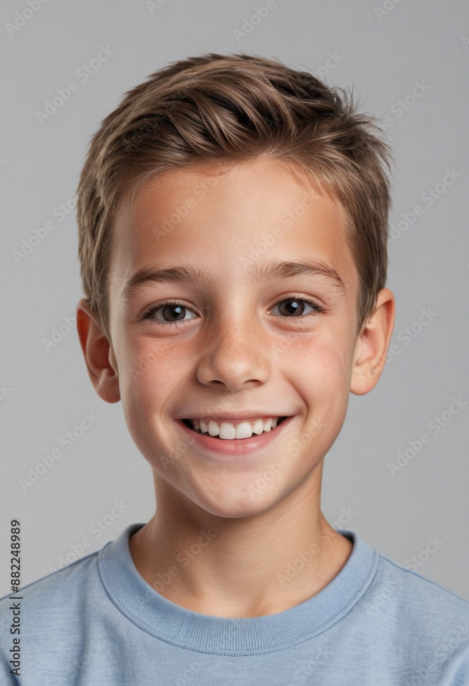 Portrait view of a regular happy smiling Switzerland boy, ultra realistic, candid, social media, avatar image, plain solid background Portrait view of a regular happy smiling Switzerland boy, ultra realistic, candid, social media, avatar image, plain solid background