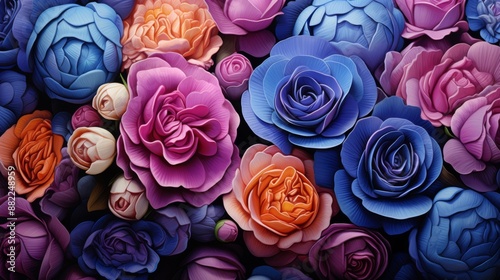 A Colorful Bouquet of Artificial Flowers