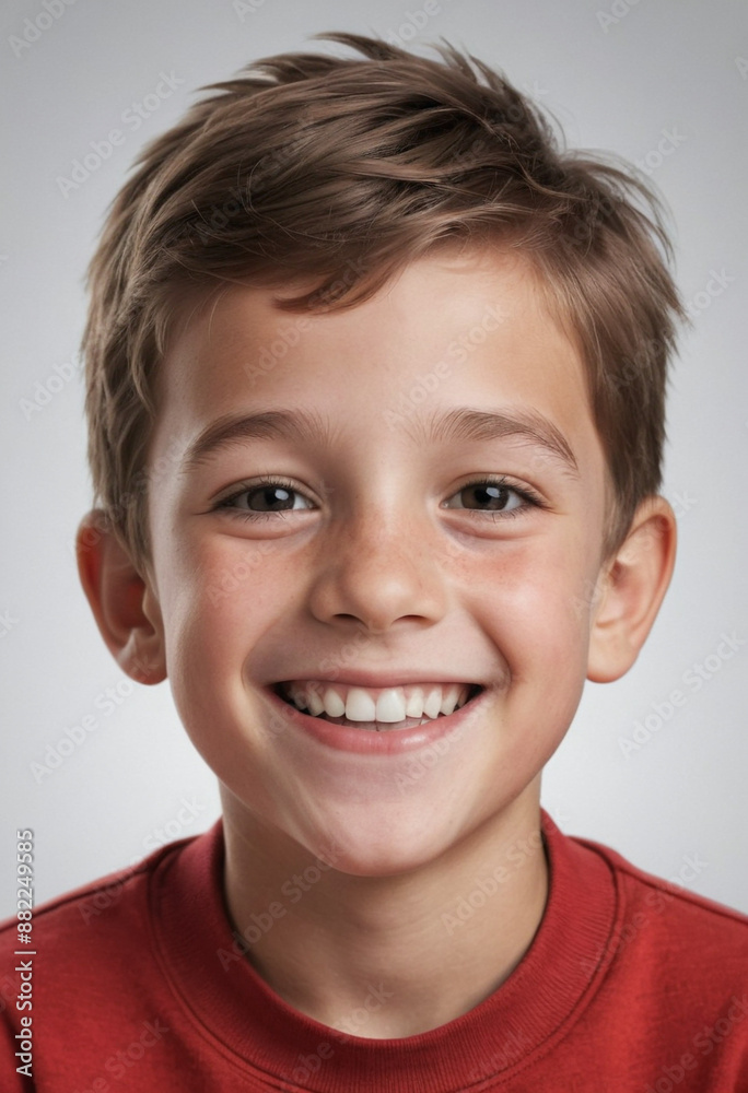 Portrait view of a regular happy smiling Canada boy, ultra realistic, candid, social media, avatar image, plain solid background Portrait view of a regular happy smiling Canada boy, ultra realistic, candid, social media, avatar image, plain solid background