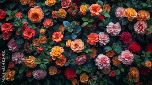 A Tapestry of Colorful Flowers