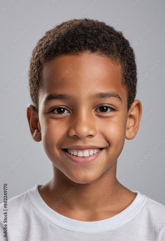 Portrait view of a regular happy smiling Dominican Republic boy, ultra realistic, candid, social media, avatar image, plain solid background Portrait view of a regular happy smiling Dominican Republic boy, ultra realistic, candid, social media, avatar image, plain solid background