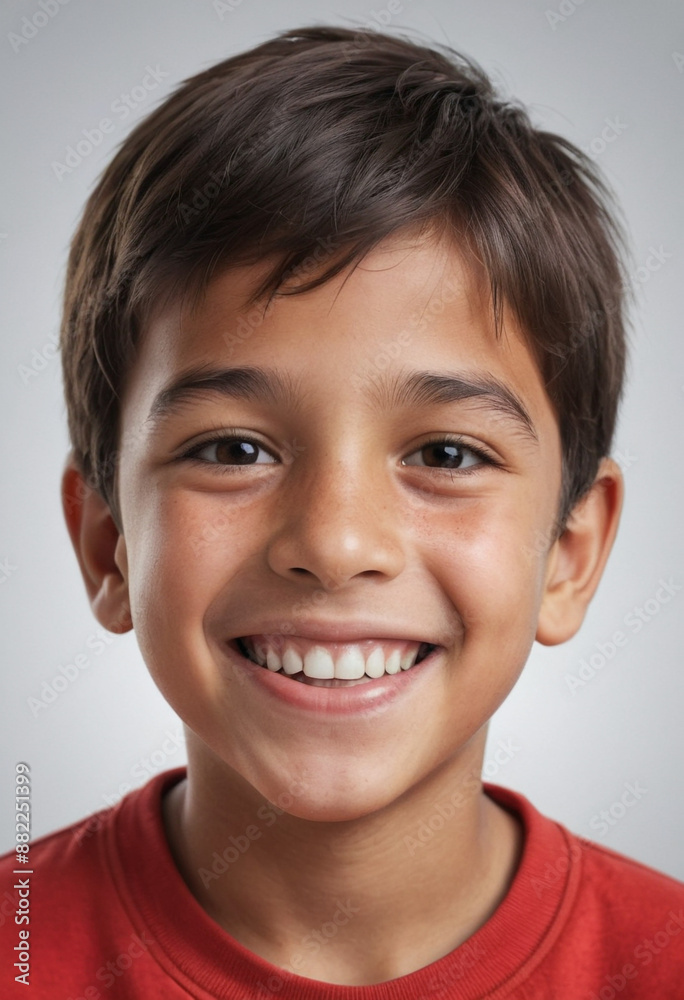 Portrait view of a regular happy smiling Chile boy, ultra realistic, candid, social media, avatar image, plain solid background Portrait view of a regular happy smiling Chile boy, ultra realistic, candid, social media, avatar image, plain solid background