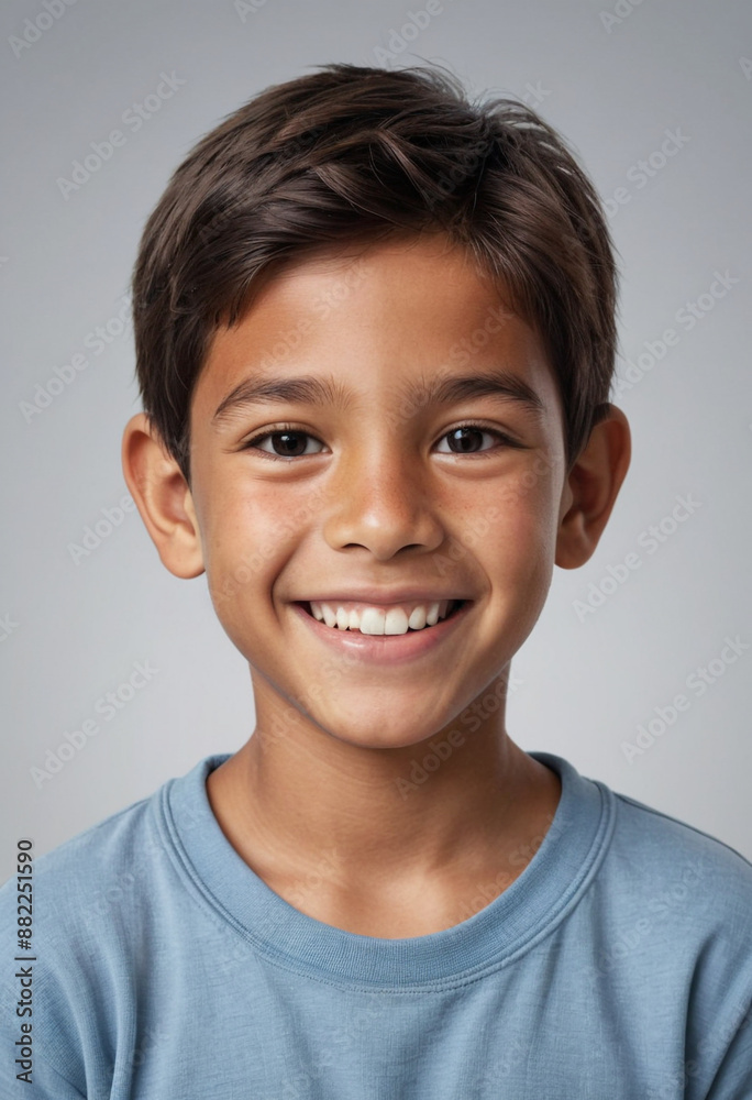 Portrait view of a regular happy smiling Peru boy, ultra realistic, candid, social media, avatar image, plain solid background Portrait view of a regular happy smiling Peru boy, ultra realistic, candid, social media, avatar image, plain solid background