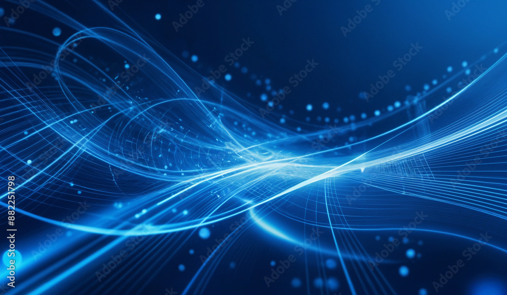 Obraz premium Blue and white abstract technology background