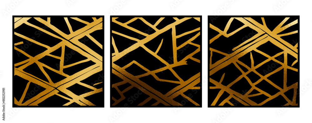 Golden background. Design template for invitation, web, banner, birthday, wedding, business card.