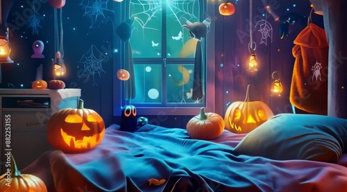 Spooky Halloween Bedroom