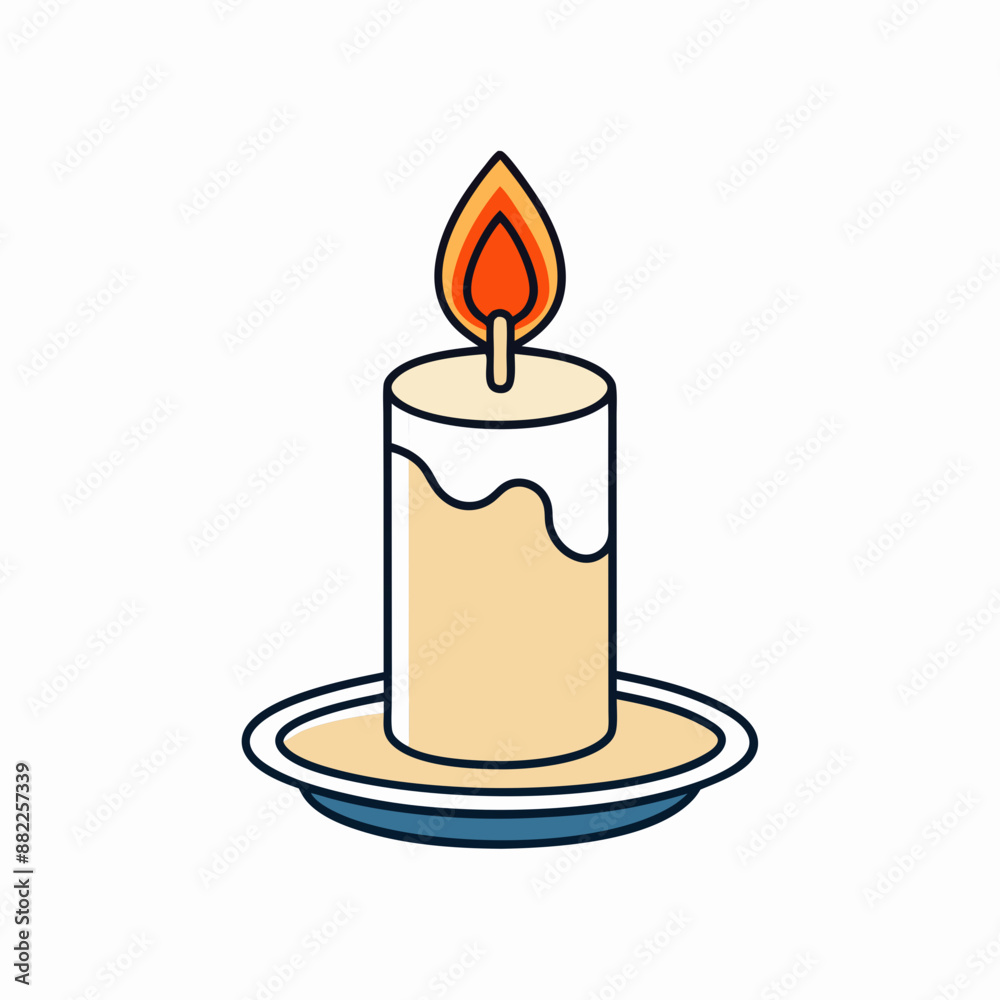Candle vector illustration, Candle vector art, Candle silhouette, Burning candle illustration Candle vector illustration, Candle vector art, Candle silhouette, Burning candle illustration