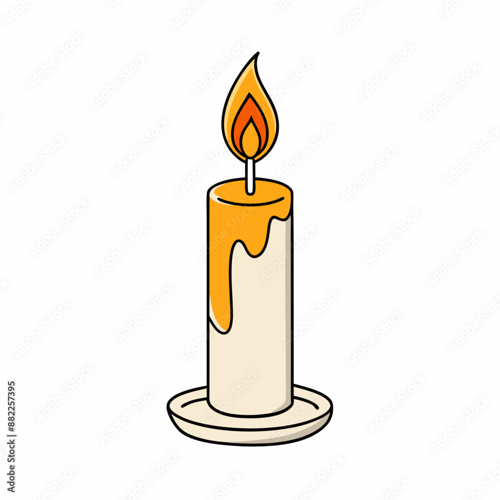 Candle vector illustration, Candle vector art, Candle silhouette, Burning candle illustration Candle vector illustration, Candle vector art, Candle silhouette, Burning candle illustration