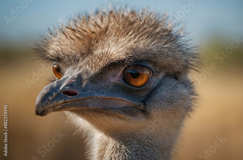 Emu Close Up Portrait, High Resolution

 photo