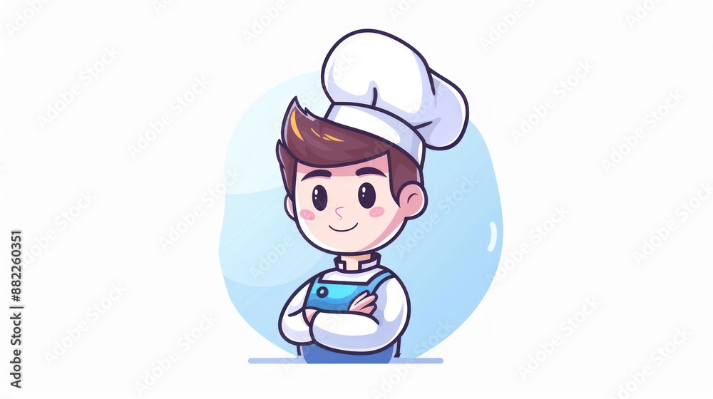 Smiling Chef with Crossed Arms Smiling Chef with Crossed Arms