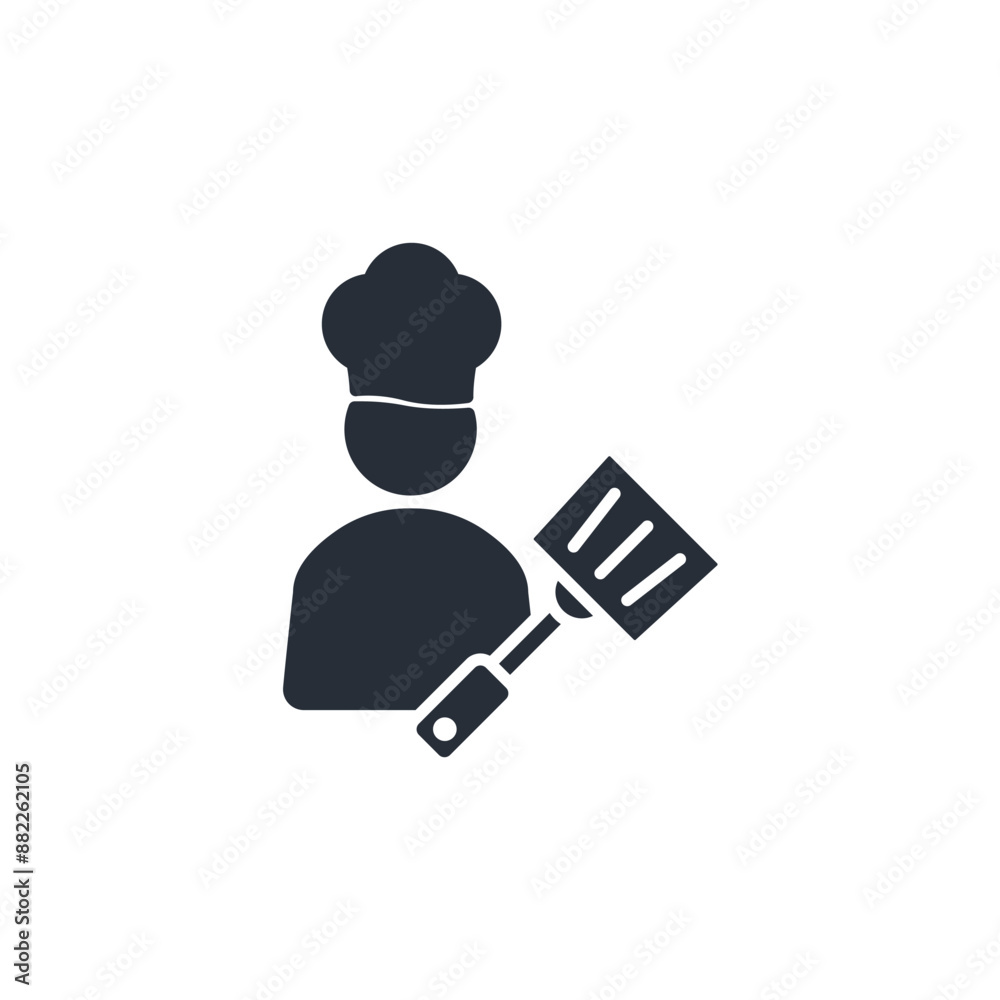 chef icon. vector.Editable stroke.linear style sign for use web design,logo.Symbol illustration chef icon. vector.Editable stroke.linear style sign for use web design,logo.Symbol illustration
