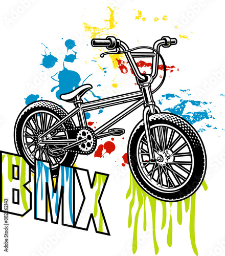 BMX Kids T-shirt Design Bycycle Kids Cycle Design For Kids Fashion Wear