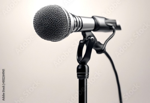 olated white microphone 3d background professional studio racked equipment mic music record rec rack