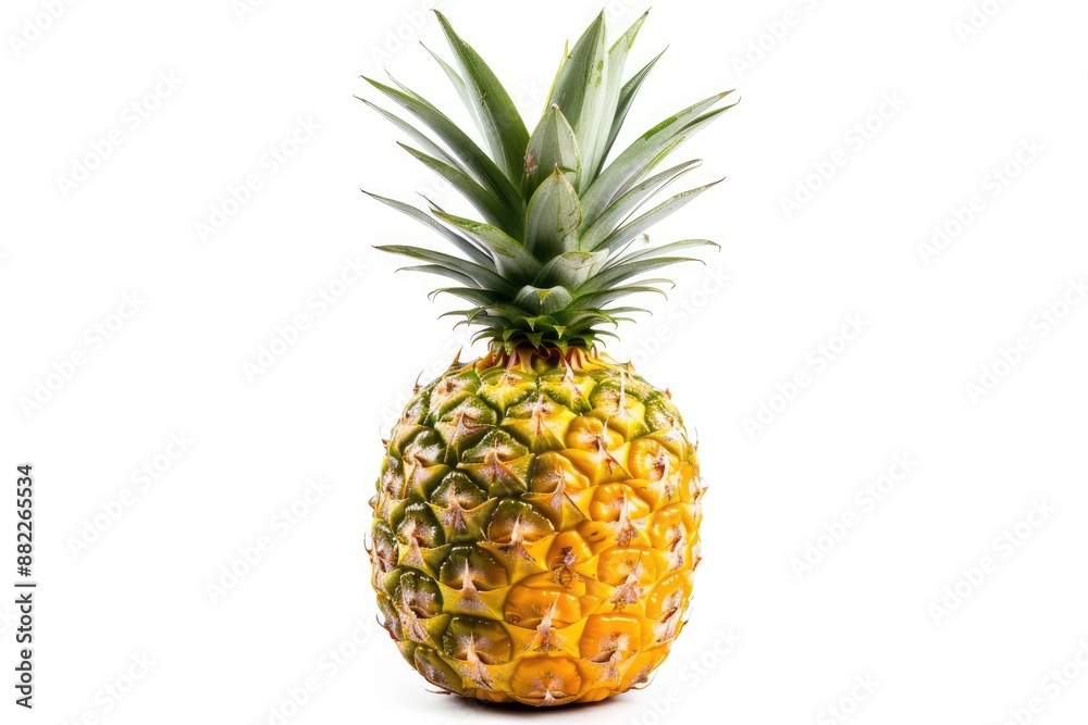 Fresh Pineapple Fruit Isolated on White Background. Fresh Pineapple Fruit Isolated on White Background.
